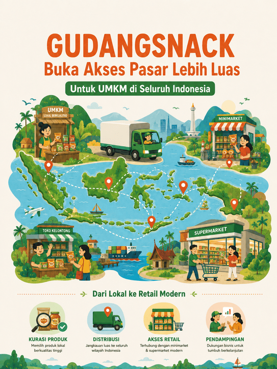 GudangSnack — Buka Akses Pasar Lebih Luas untuk UMKM di Seluruh Indonesia